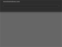 Tablet Screenshot of menckwindows.com